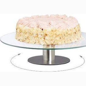 197994 -  RELAXDAYS Standë Torte Rrotulluese, Materiale Transparent, Ã˜ 30cm, për Dekorim Tortesh, 1 Copë