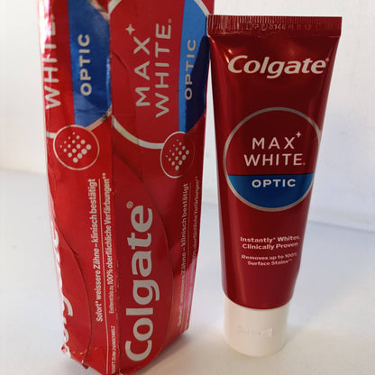 304017 - COLGATE Pastë dhëmbësh Max White Optic, 75 ml, heq deri në 100% të njollave sipërfaqësore