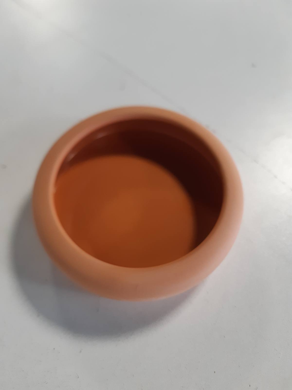 186891 - TIXIE Tas Qeramik me Rrafsh të Rrumbullakët, Kapaciteti 250 ml, Materiali Terrakote