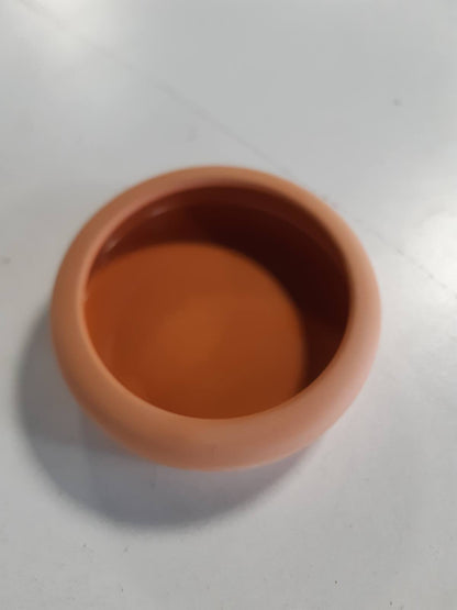 186891 - TIXIE Tas Qeramik me Rrafsh të Rrumbullakët, Kapaciteti 250 ml, Materiali Terrakote