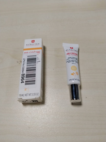 300897 - ERBORIAN Krem BB me Xhensen, Krem me Ngjyrë, Efektin e Lëkurës së Foshnjës, Kujdes Korean për Fytyrën 5-në-1 me SPF 20, Ngjyrë Nude, 15 ml