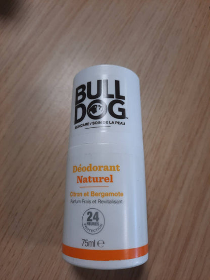 301463 - BULLDOG DEODORANT ROLL-ON ME LIMON DHE BERGAMOT, KAPACITET 75ML, KUJDES PËR TRUPIN PËR MESHKUJ, VEGAN DHE PA MIZORI