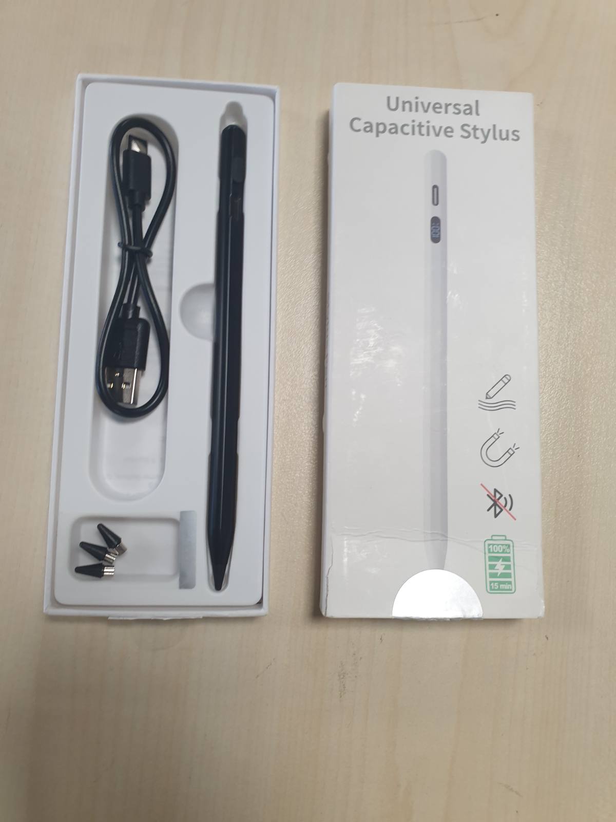 269108 - AMZ Stilolaps për Tabletin Fire Max 11, Fire HD 10 për të gjitha tabletët, Stilolaps për iPad/Samsung/Surface/Xiaomi/Lenovo/Honor/TCL dhe Android 15/16 për të gjitha pajisjet me prekje (i zi)
