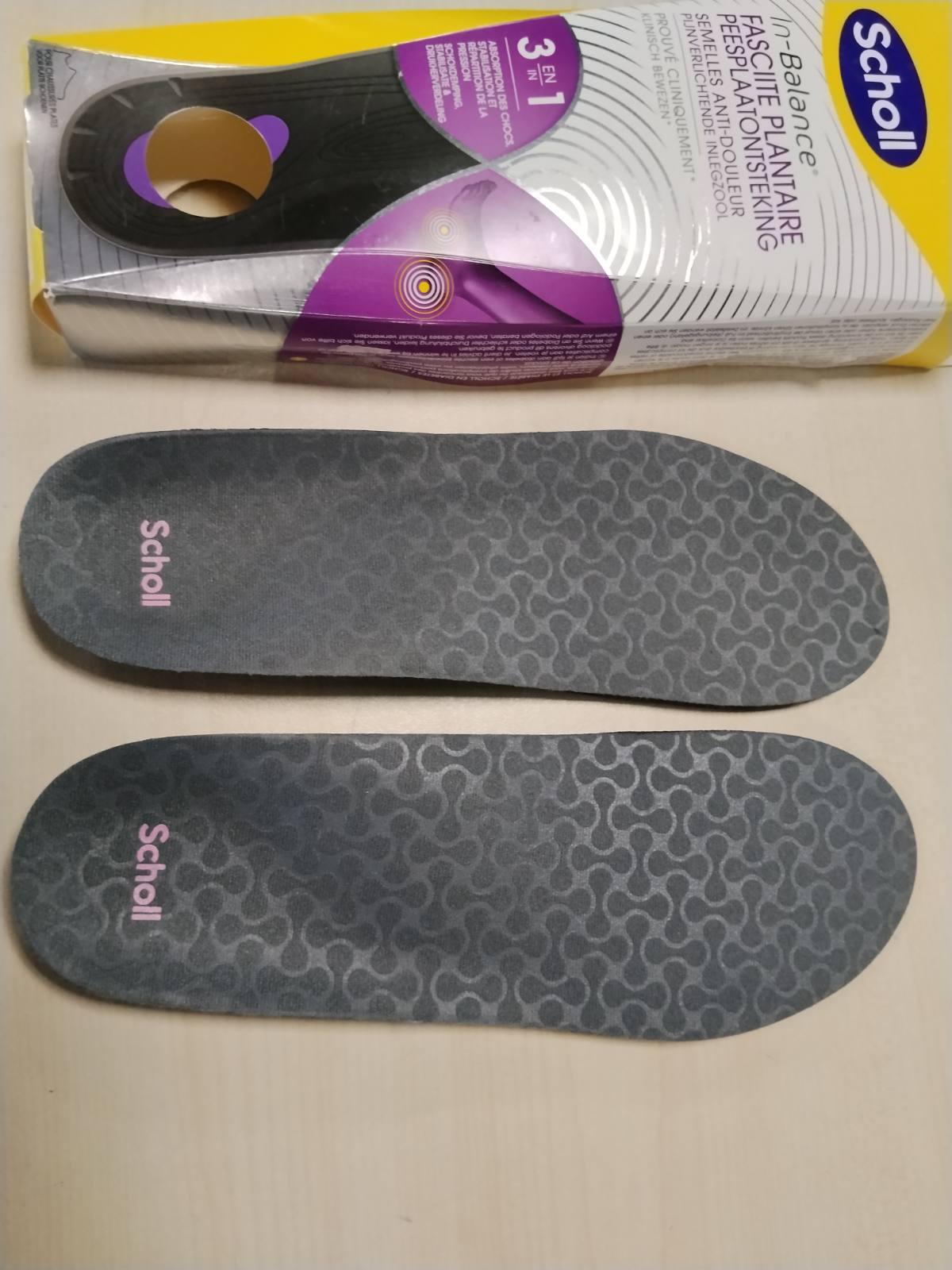 302248 - DR. SCHOLL'S Shtroja ortopedike In-Balance për burra dhe gra, për fasciit plantar, mbështetje për harkun e këmbës, lehtësim dhimbjeje, madhësia 40-42