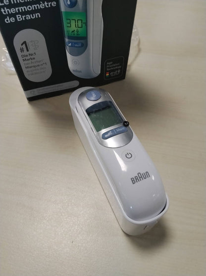 296793 - BRAUN Termometër veshi ThermoScan 7 BRAIRT6520, Teknologjia e Precizionit Age, Ekran dixhital me kodim ngjyrash, Miqësor për foshnje dhe fëmijë të vegjël