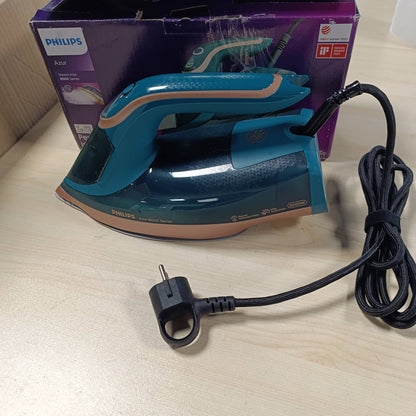 277355 - PHILIPS Hekur me avull Azur Seria 8000, DST8030/70, avull i vazhdueshëm 70 g/min, shpërthim avulli turbo 240 g, fuqi 3000 W, teknologji OptimalTEMP, Opal i Gjelbër