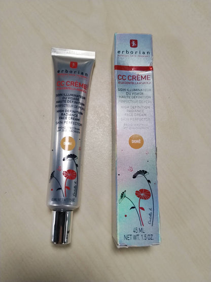 298035 - ERBORIAN Krem CC për fytyrën me ngjyrë me Centella Asiatica, 45 ml, SPF 25, kujdes Korean për lëkurën