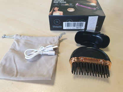 298271 - COLEXY Pjastër flokësh Mini pa tel, pllaka qeramike dhe turmaline, 3 cilësime nxehtësie, ngrohje 10 sekonda, e zezë
