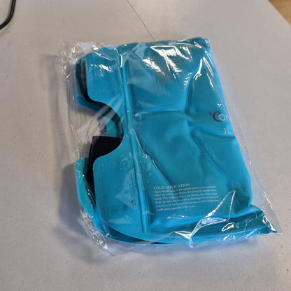 303709 - MËNGË FTOHËSE për gju Comfytemp me ngjitës Velcro, Fashë ftohëse xheli e madhe 27x35cm për dhimbje gjuri, kompresë akulli me kompresë të nxehtë/të ftohtë për kirurgji zëvendësuese të gjurit/artrit/mavijosje/ënjtje