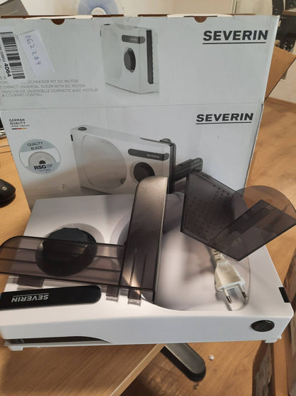 162284 - SEVERIN Prerës i Palosshëm, 100W, Motor DC, Trashësi Prerjeje 0-15mm, Teh Solingen i Lëvizshëm RSG, Çelës Sigurie, 10.1 x 20.2 x 33.1cm, e Bardhë/e Zezë - Modeli AS 3912