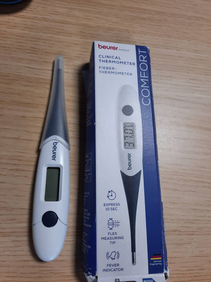 297702 - BEURER Termometër dixhital FT 17, matje orale, rektale dhe aksilare, rezultat në 10 sekonda, blu-e bardhë