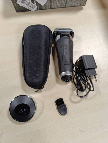 297840 - BRAUN Makinë rroje elektrike Series 9 PRO+ 9517s, rezistente ndaj ujit, teh ProLift, komplet mjekre me 5 elementë, furçë pastrimi dhe kuti