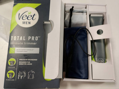 302973 - VEET Makinë rroje intime për meshkuj - Makinë rroje dhe prerëse flokësh për meshkuj e papërshkueshme nga uji
