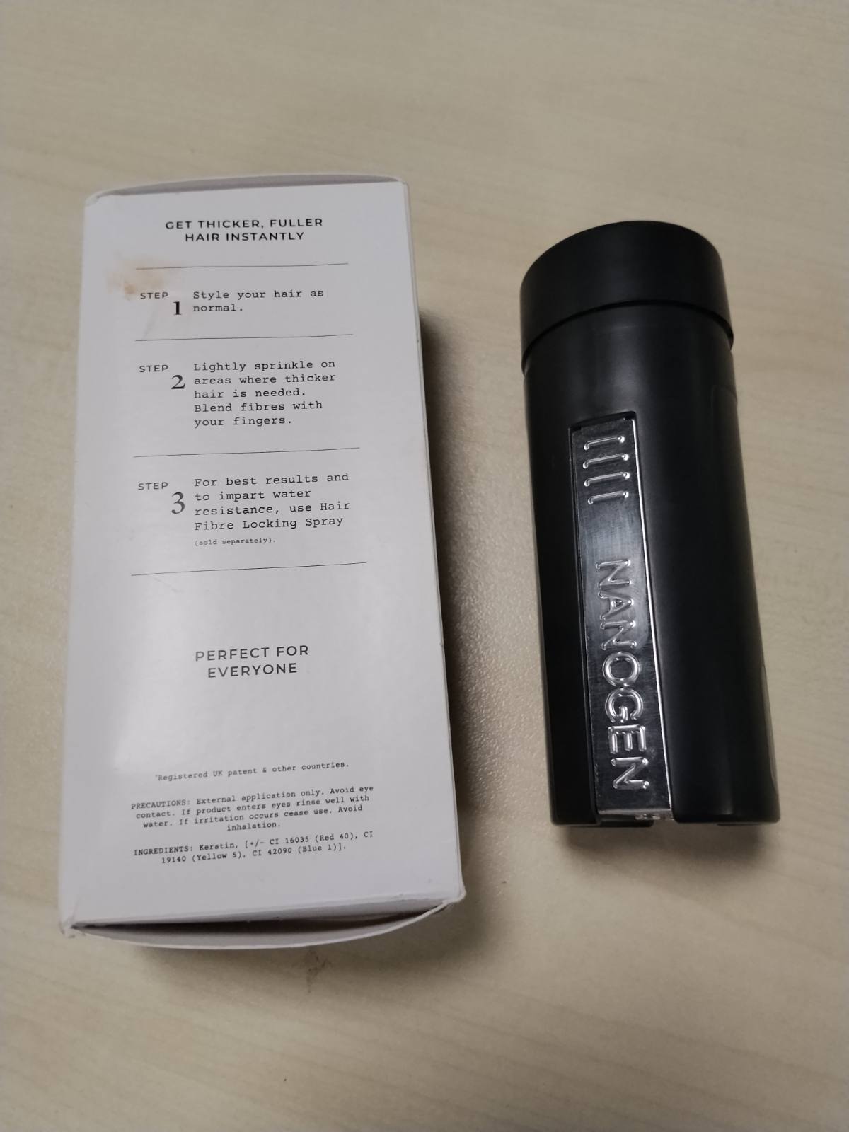 298267 - NANOGEN Fibra Trashëse të Flokëve të Zeza 30g