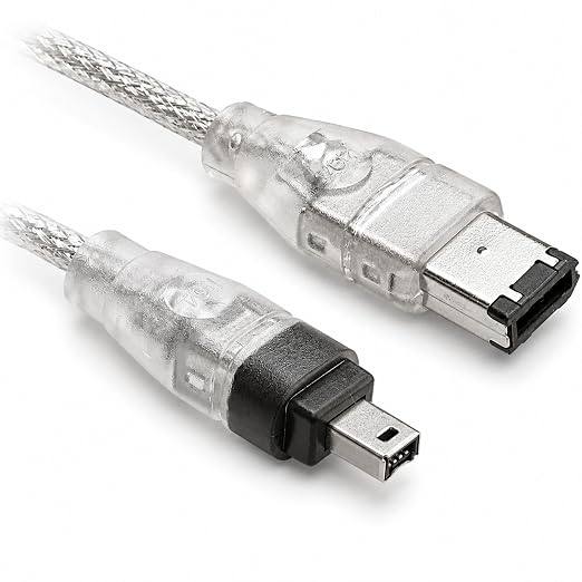 298480 - M24 Kabllo FireWire IEEE 1394 iLink për kamera dhe videokamera, përshtatës 6-pin në 4-pin IEEE 1394, Mini DV, Plug and Play, 150 cm.