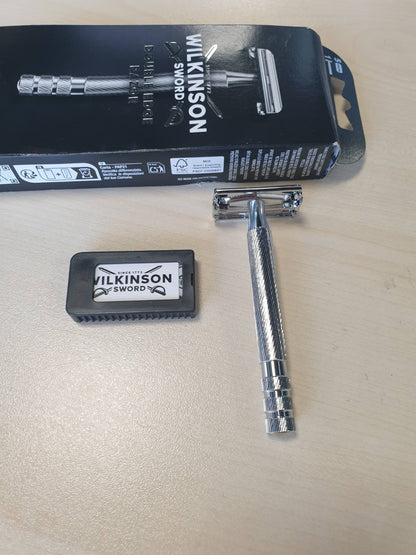 298485 - WILKINSON SWORD - The Edger Barber's Style: Brisk për Burra, Brisk Sigurie + 5 Tehe me Dy Tehe