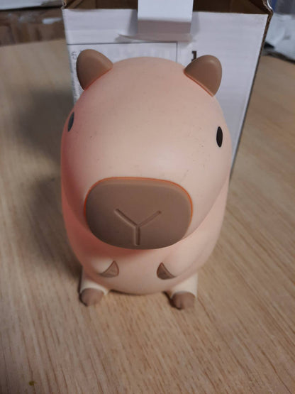 198157 - LOTVIC Capybara Llambë Natesh LED me Prekje dhe Përbërje Silikoni, 2 Nivele Drite, Tapet Kerkoresh, Rikarikueshme, për Dekorim të Dhomës së Fëmijëve