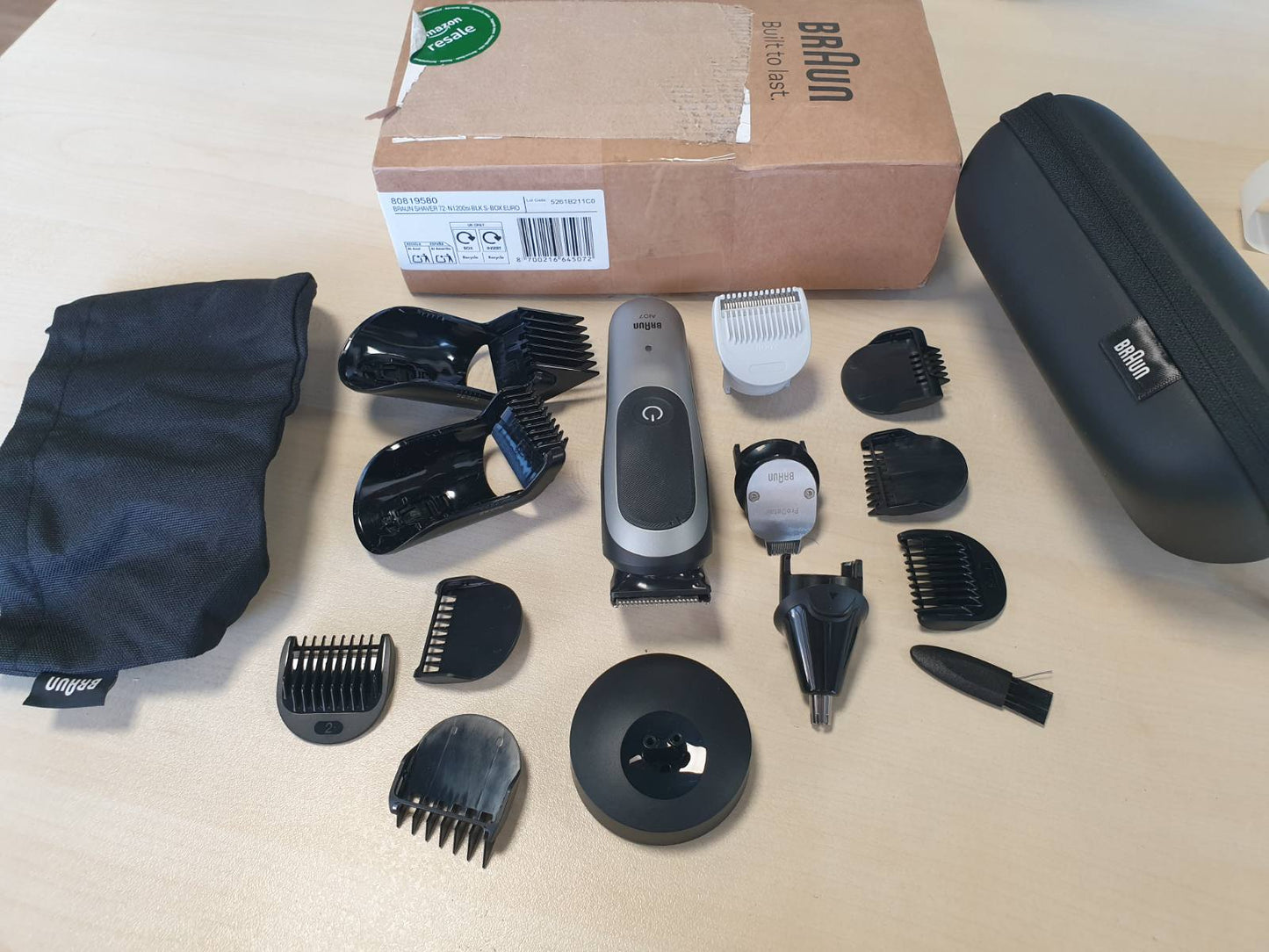 315556 - BRAUN Series 7 AIO7545, Set stilimi 12-në-1, 14 gjatësi, jetëgjatësi baterie 120 minuta, gri