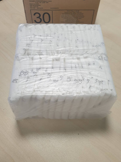 197787 - AMAZON BASICS Pelena e Disponueshme për Qen Meshkuj, Madhësia XS, Ngjyra e Bardhë, Set Prej 30 Copë