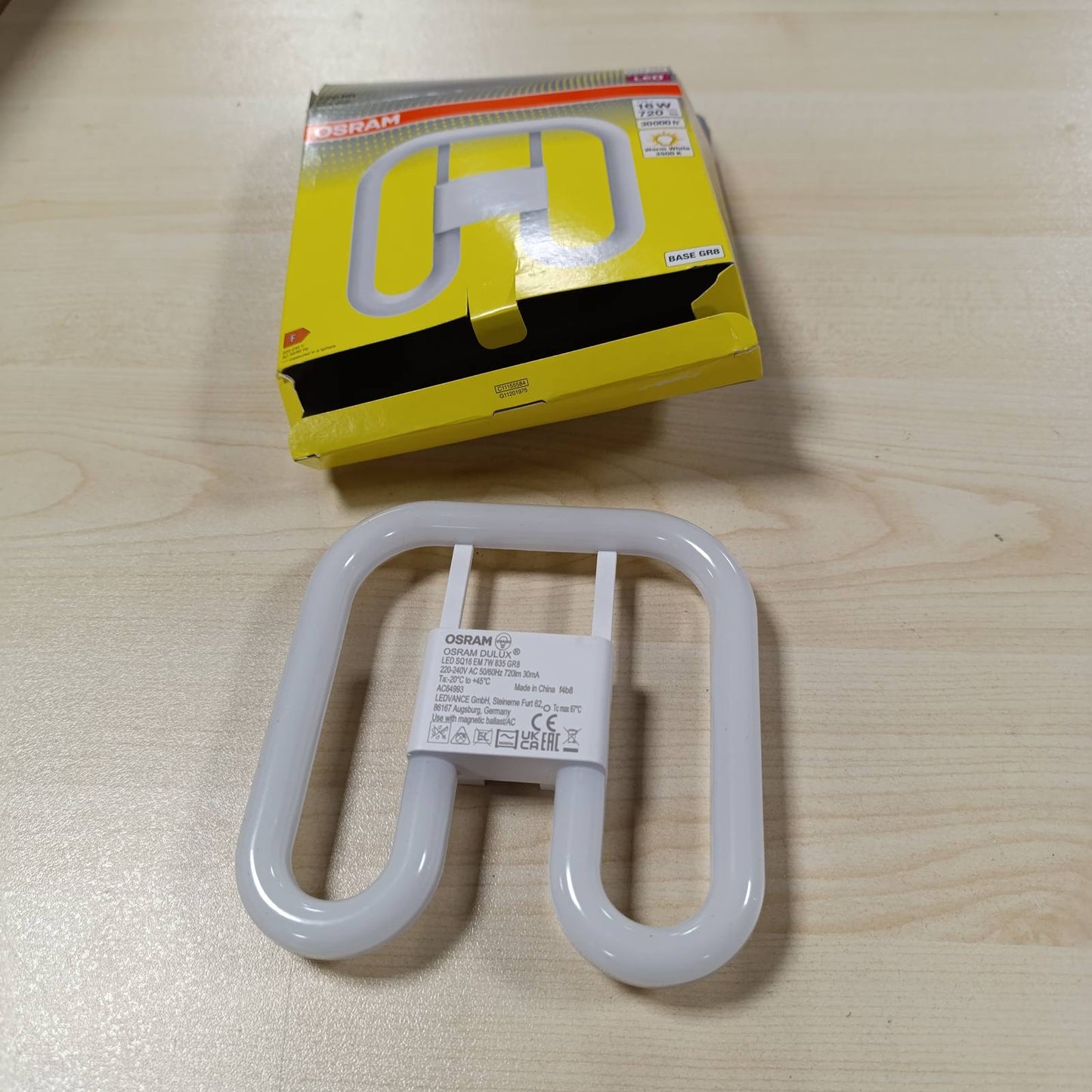 219929 - OSRAM DULUX LED SQ16 EM, GR8, 7W, 720lm, 3500K, zëvendësim LED për llambat fluoreshente kompakte