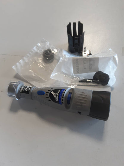 195274 - DREMEL 7020 PGK - Limë Elektrike Pa Tel për Thonj të Qenve dhe Maceve, Mjet Rrotullues me 4 Disqe për Prerje, Bluarje dhe Lëmim Thonjsh