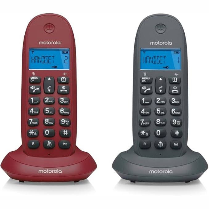 231335 - Motorola C1002 – Telefon pa kabllo DECT me identifikim të telefonuesit, memorie për 50 kontakte, ngjyrë gri.