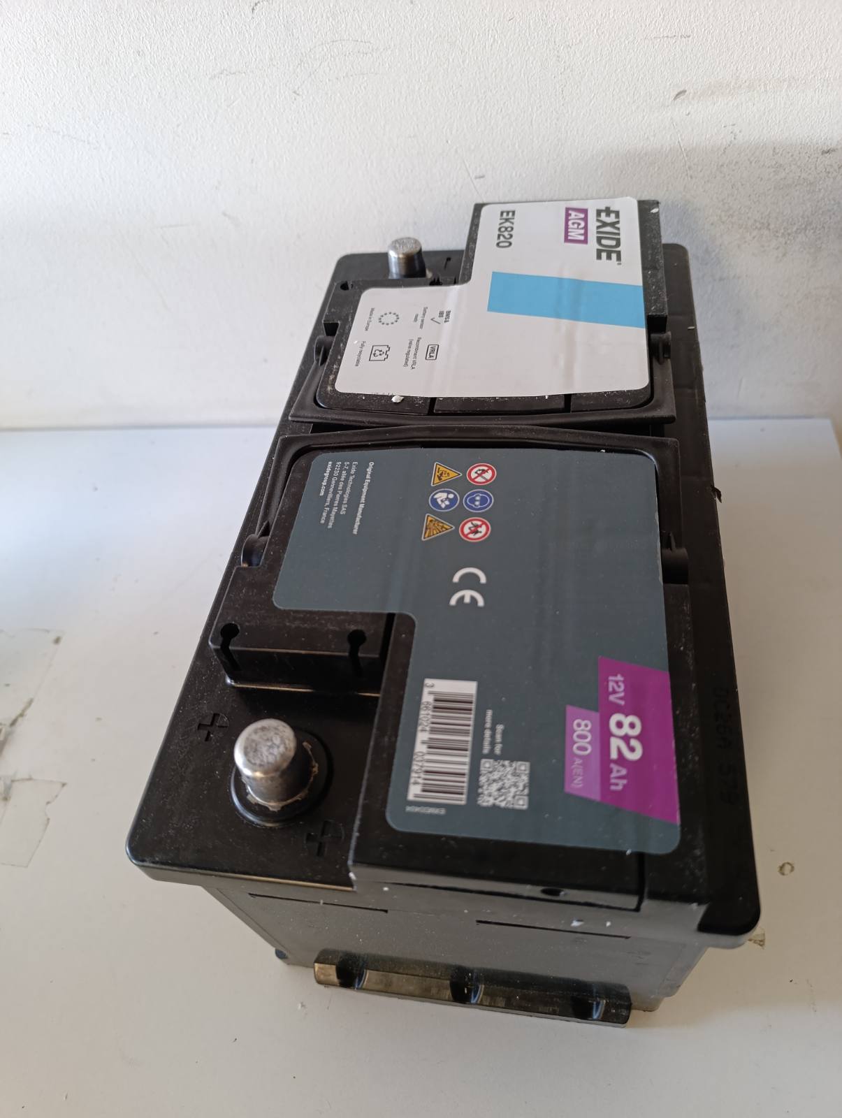 292174 - BATERI STARTER EXIDE 82Ah 800A AGM EK820 AGM L4