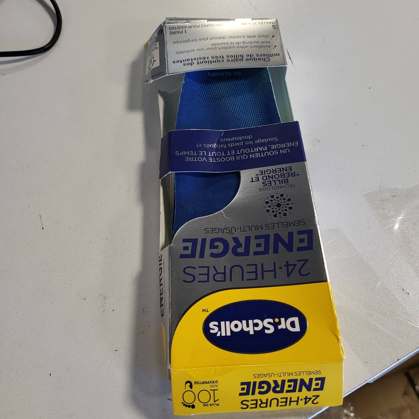 317365 - DR. SCHOLL'S Sholla shumëfunksionale 24-Hour Energy, Teknologjia Rebound dhe Energy Bead, 1 palë, Madhësia e vogël 35 deri në 40