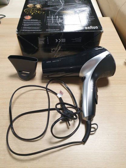 298026 - BRAUN Tharëse flokësh Satin Hair 7 HD710, e zezë, profesioniste me teknologji IonTec dhe Satin Protect