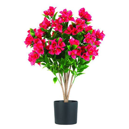 198635 - Naturae Decor Fuchsia Bougainvillea – Pemë artificiale me lule për ambiente të brendshme dhe të jashtme, me pamje natyrale, rezistente ndaj rrezeve UV, 61 cm e lartë (24 inç).