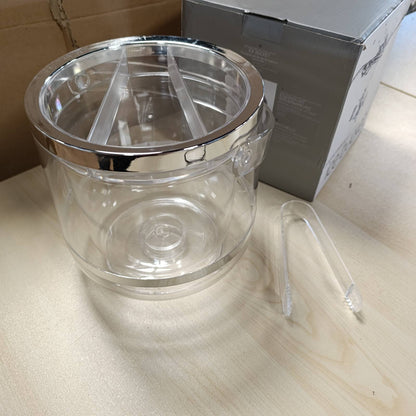 208433 - BARCRAFT Kovë Akulli e Izoluar me Kapak dhe Mashë, Materiali Plastik, Kapaciteti 2.5L, në Kutinë Dhurate