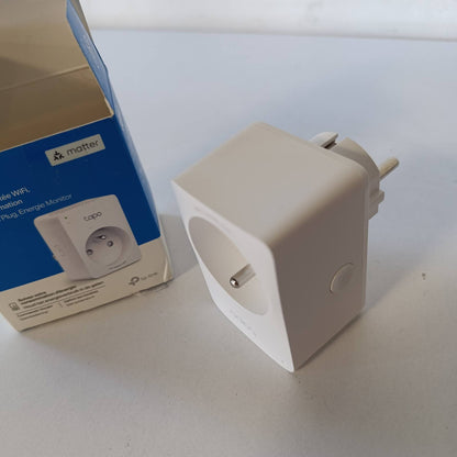 273725 - TAPO Prizë inteligjente Wi-Fi Tapo Matter, Gjurmim Energjie, 16 A, Tipi E, e pajtueshme me Apple Home, Alexa dhe Google, Kontrollon Ventilatorët dhe Kondicionerët, Tapo P110M