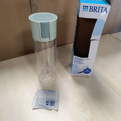 210090 - BRITA - Shishja e Ujit me Filtër Vital, Ngjyrë e Gjelbër e Çelët, Vëllim 0.6L, Zvogëlon Klorinë, Grimcat e Imëta ≥ 15 µm, Pesticidet, Herbicidet dhe Hormonet, Ruajtësit e Mineraleve si Kalciumi dhe Magnezi
