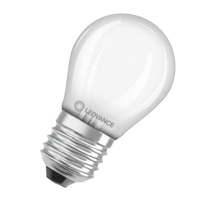234254 - Llambë LED Classic P40 me Filament, 4W, Dritë e Bardhë e Ngrohtë (2700K), Xham i Mat (Frosted), Soket E27.