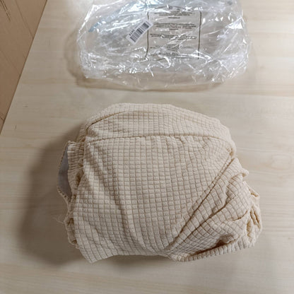184184 - GRANBEST Mbulesë Divani Elastike e Papërshkueshme nga Uji, Prej Spandex Jacquard, me Shkumë Anti-rrëshqitëse, 1 Copë, Ngjyra Bezhë, për 1 Vend