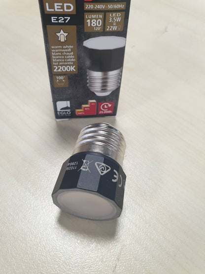 216182 - EGLO Llambë LED E27, e errësueshme, 3.5 vat, 2200 Kelvin, Ø 3.2 cm