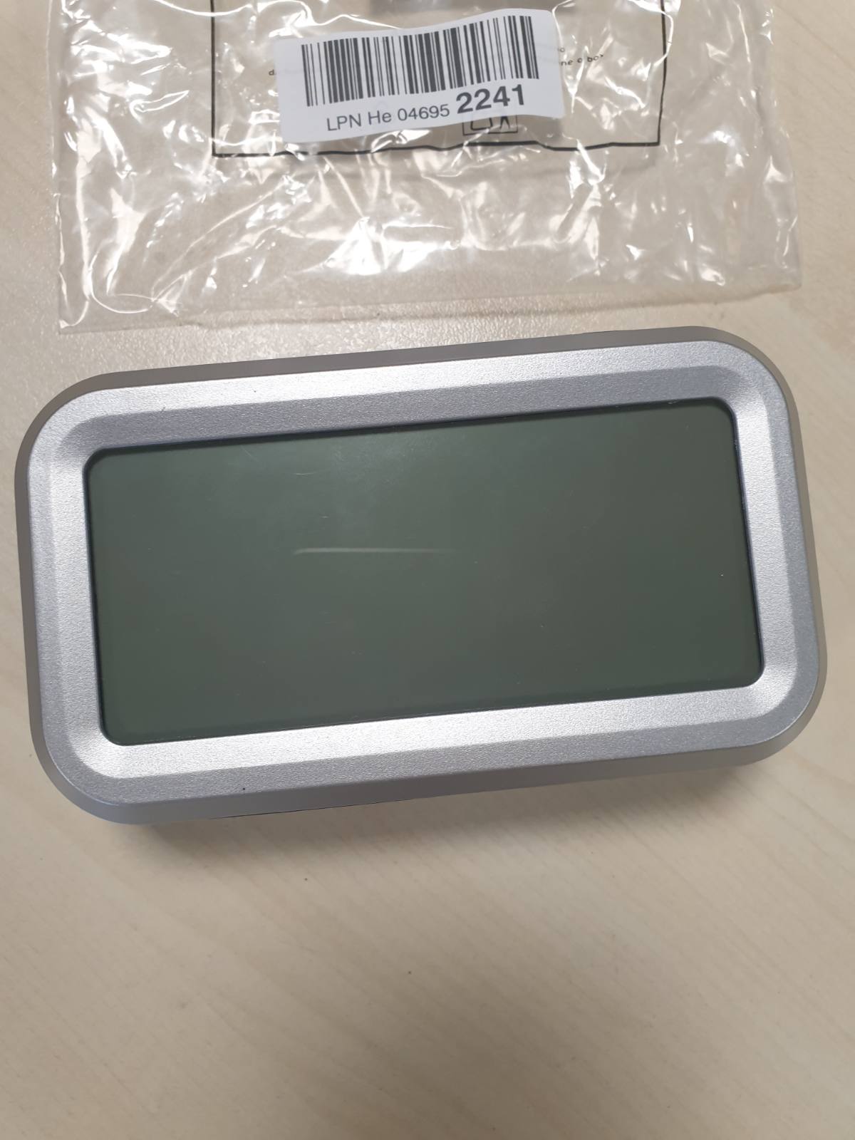 223899 - TFA DOSTMANN Orë Alarmi Dixhitale pa Tel, 60.2553.01, me Orë Radio, Ekran Temperature, 13.8 cm i Gjatë, e Zezë-Argjendtë