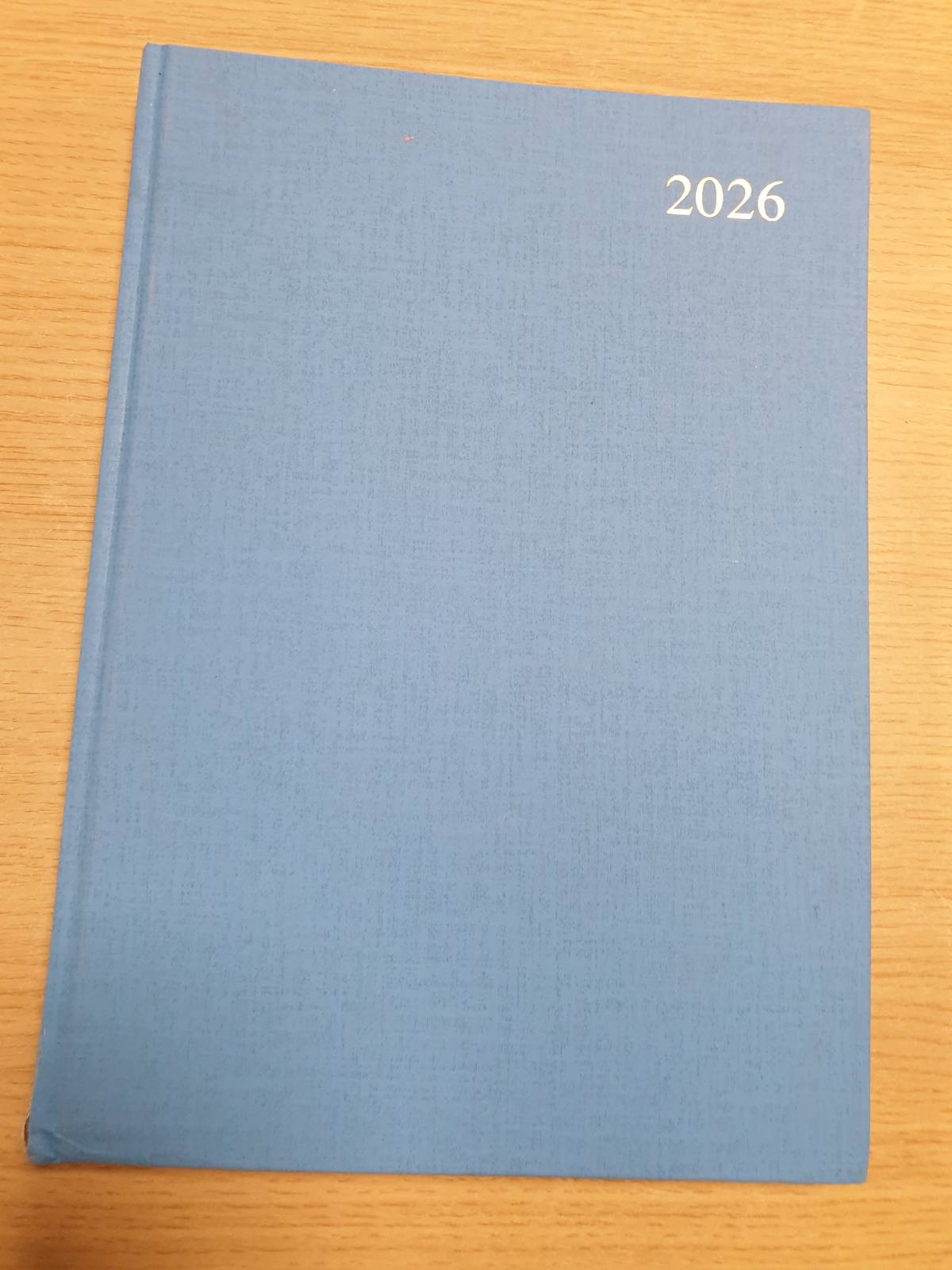 296465 - COLLINS Kalendari 2026, Planifikues Vjetor, 12 Muaj, A4, Kopertinë e Fortë, Blu e Çelët