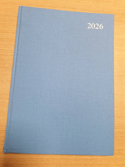 296465 - COLLINS Kalendari 2026, Planifikues Vjetor, 12 Muaj, A4, Kopertinë e Fortë, Blu e Çelët