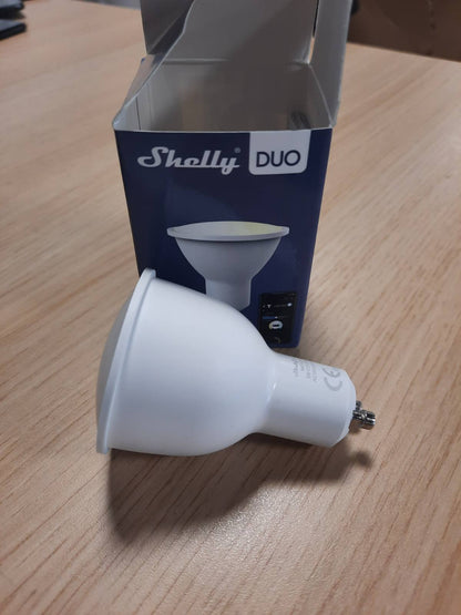 184427 - SHELLY DUO Llambë LED Smart Home, me errësim GU10, kontrolli digital përmes aplikacionit dhe WiFi, 5W, 100-240V AC, 400LM, e pajtueshme me Alexa dhe Google Home, e bardhë e ngrohtë dhe e bardhë e ftohtë