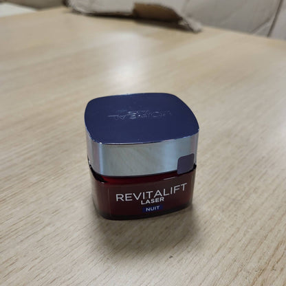 300989 - L'ORÉAL PARIS Maskë krem nate Revitalift Laser, 50 ml – Kundër plakjes, Pro-Retinol, acid hialuronik, vitaminë C