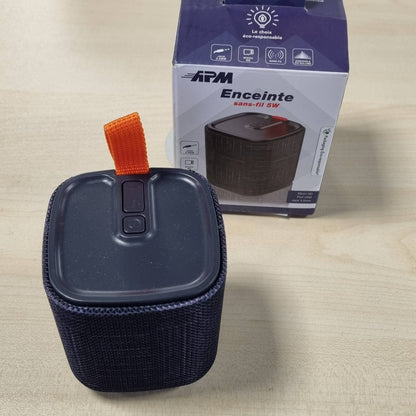 295334 - APM Altoparlant portativ Bluetooth, mini altoparlant, deri në 8 orë kohë loje, rezistent ndaj ujit IPX4, i zi, 571078