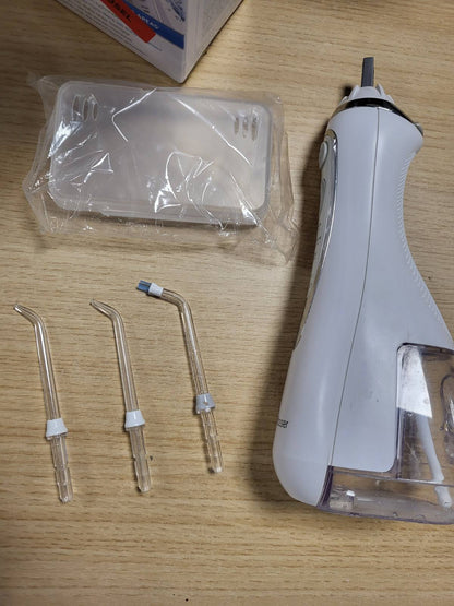 315292 - Advanced Pastrues Dentar pa Tel, Sfungjer Uji Portativ i Rikarikueshëm me Kabllo USB, heq Pllakën, 3 Nivele Presioni, E Bardhë (WP-580EU)