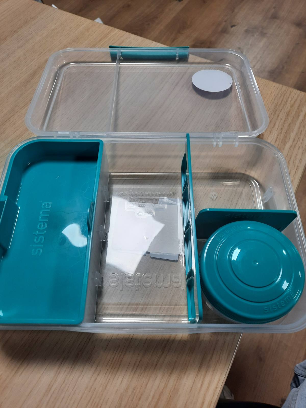 186170 - SISTEMA Kutia e Drekës Bento Box Create Me Ndarje, Kapaciteti 1.48 L, Përfshin Enë Kosi/Frutash, Përshtatshme Për Fëmijë Dhe të Rritur, Ngjyra Blu Dhe Gjelbër.