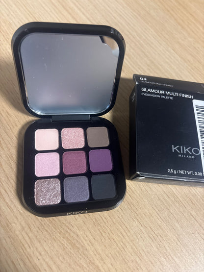 302261 - KIKO Milano Paleta e Hijeve të Syve Glamour Multi Finish 04, 9 Hije Sysh në Ngjyra të Ndryshme