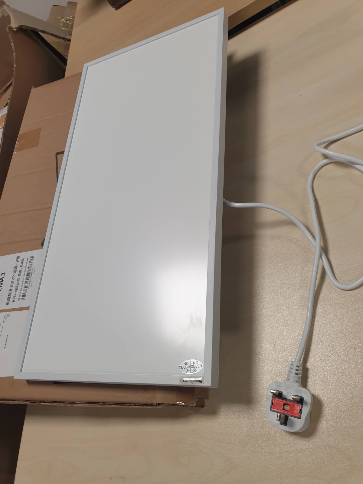 162922 - COLDFIGHTING Ngrohës Elektrik me Panel 180W, i Përshtatshëm për Montim në Mur ose Tavan, me Rreze Infra të Kuqe të Largët, për Përdorim nën Tavolinë, Dhomë Ndenjeje, Dhomë Gjumi, pa CO2, me Efikasitet Energjetik
