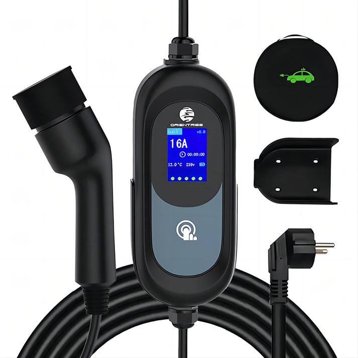295072 - ACEMORA Karikues për Makina Elektrike Tipi 2, 3.68kW, rrymë e ndërrueshme 8-16A, ekran dixhital, karikim i kohësuar 0-12H, kabllo 6M