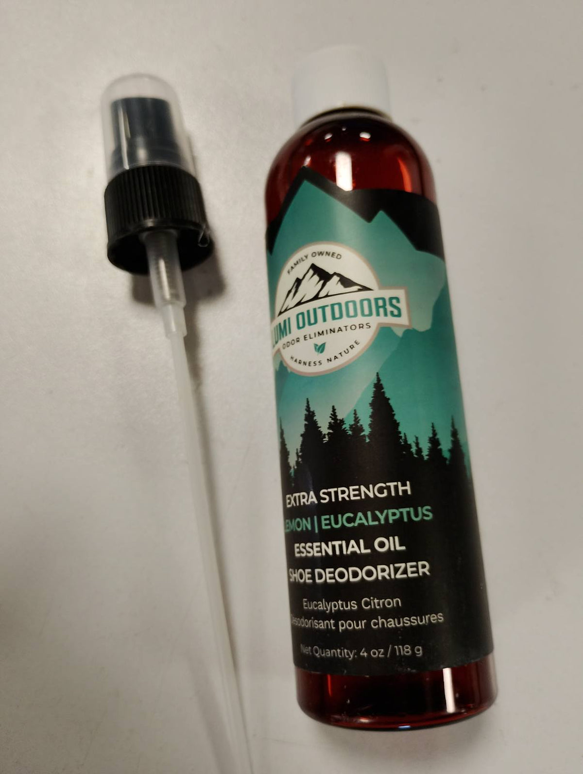 301240 - LUMI OUTDOORS Sprej Deodorizues Natyral për Këpucë, Eliminon Erërat e Zeza, Me Eukalipt dhe Citronelë të Fuqishme