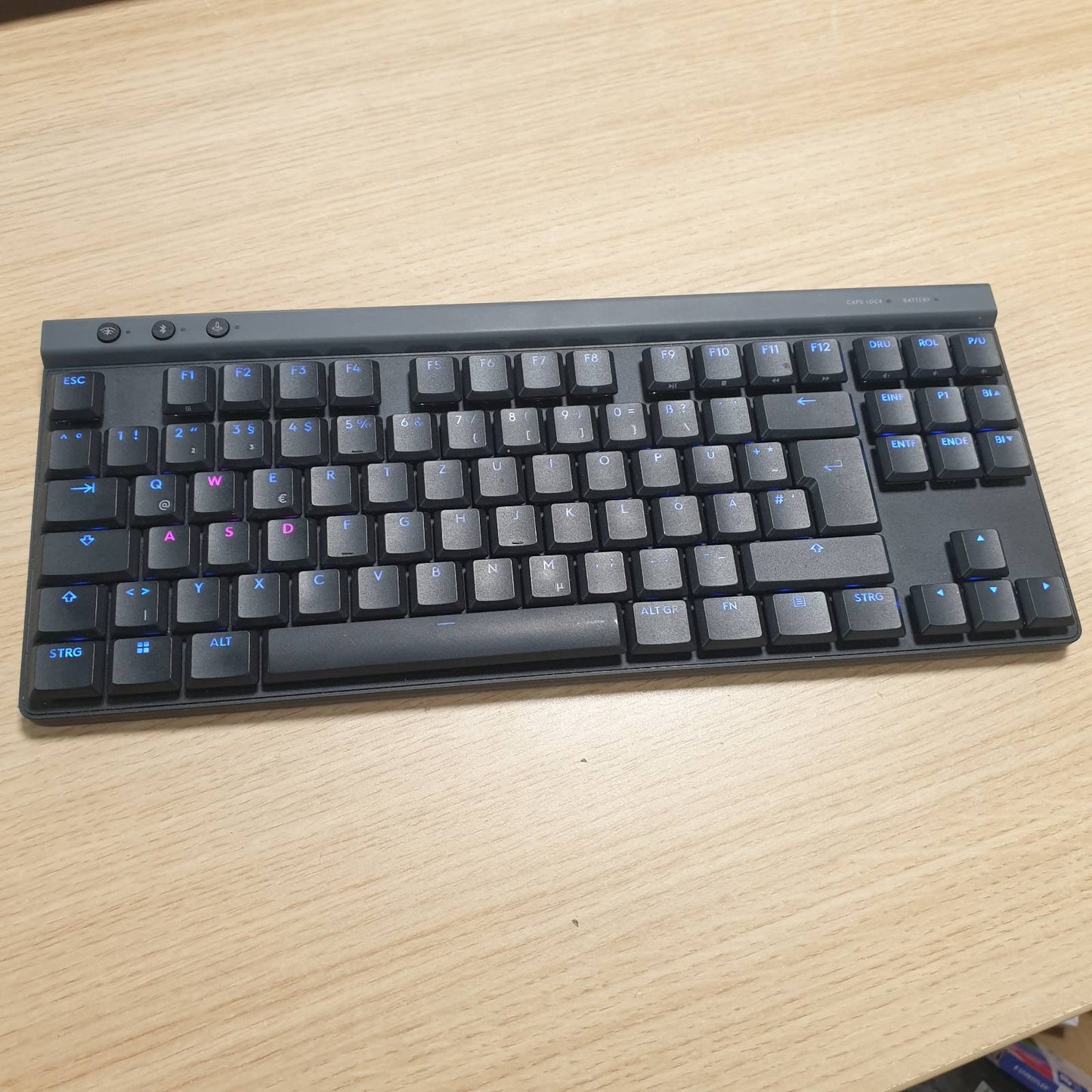 319431 - LOGITECH G G515 LIGHTSPEED TKL - Tastierë Pa Tel për Lojëra, LIGHTSYNC RGB, profil i hollë, çelësa mekanikë taktike, QWERTZ - E Zezë