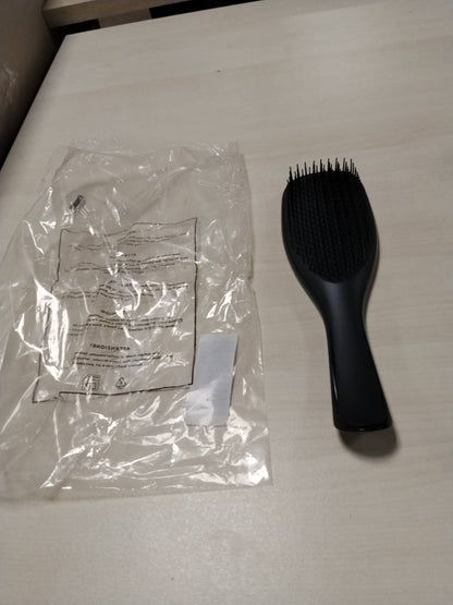 301199 - Tangle Teezer - Furçë flokësh Ultimate Detangler - Për flokë të lagur dhe të thatë - Qimet me dy nivele zvogëlojnë këputjen dhe largojnë nyjet - E zezë